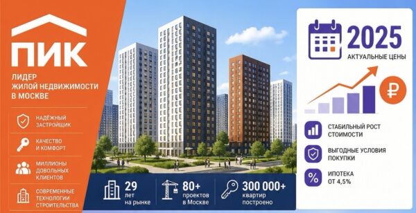 Застройщик ПИК в Москве: обзор проектов и цен на 2025 год